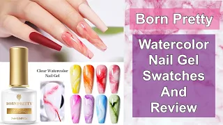 Born Pretty Store - Watercolor Gel Polish Swatch & Review || 20% Discount Code MMX20