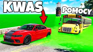 ❄️ KWAŚNA POWÓDŹ? UCIECZKA SUPERAUTAMI DO WULKANU! | BeamNG Drive |