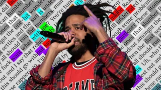 J Cole. Adonis Interlude (The Montage) | Rhyme Scheme Highlighted