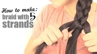 How to make a braid with 5 strands