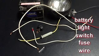 HOW TO WIRE A LIGHT TO A DIRT BIKE (WITH BATTERY)