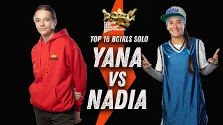 Nadia vs Yana ★ Top 16 Bgirls Solo ★ 2021 ROBC x WDSF