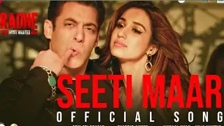 Seeti Maar Video Song: De De Mujhe Pyar DeDe Ya Ham Tujhse LeLe |Seeti maar Salman Khan Disha Patani