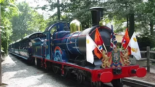 European Steam in America: Cab Tour & Full Ride Around Busch Gardens Behind the Balmoral Castle 661