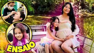 PRIMEIRA VEZ  FAZENDO O ENSAIO DE GESTANTE COM A MAMÃE!! | YU e FAMÍLIA