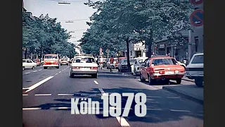 Köln 1978 - Autofahrt Dürener Str. - Lindenthal - early dashcam