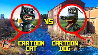 Дрон записал CARTOON DOG накинулся на CARTOON CAT! **картун кэт существует**