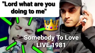 1st time reaction to Queen - Somebody To Love (1981) LIVE Montreal | Viewer Request