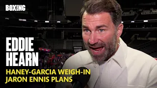 "Ryan Garcia Will Quit!" - Eddie Hearn Reacts To Haney-Garcia Weigh-In