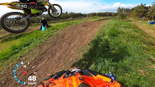 JUSQU'AU DERNIER VIRAGE !!💥COURSE MOTOCROSS 125cc// Neuville sur seine