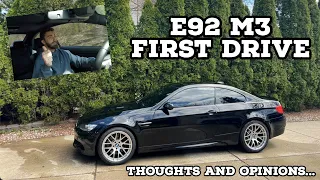 Would I Buy an E92 M3? First Drive Thoughts & Opinions From a "Vintage" BMW Owner's Perspective