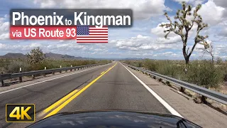 USA Road Trip - Driving from Phoenix to Kingman in Arizona USA