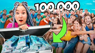 Раздали 100 тысяч Случайным Людям !