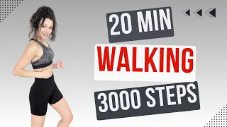 WALKING WORKOUT - 3000 Steps in 20 minutes - Burn Lots of Calories