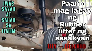 DIY - Paano mag kabit ng Rubber lifter ng sasakyan