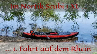 2. Mai 2024: meine erste Fahrt mit dem Nortik Scubi 1 Xl auf dem Rhein