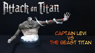 Attack on Titan // Levi vs Beast Titan // Shingeki No Kyojin Sculpture