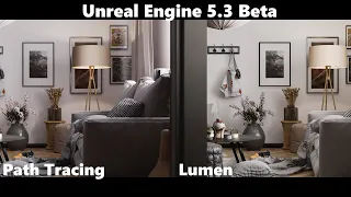 Unreal Engine 5.3 Path Tracing vs Lumen