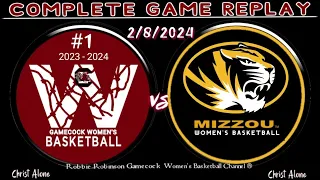 #1 South Carolina Gamecocks Women's Basketball vs Mizzou Women's Basketball - 2/8/24 - (FULL REPLAY)