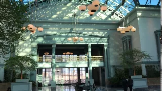 The top floor atrium at the Harold Washington Chicago Public Library