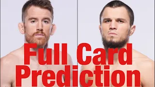 UFC Abu Dhabi Sandhagen Vs Nurmagomedov Full Card Prediction