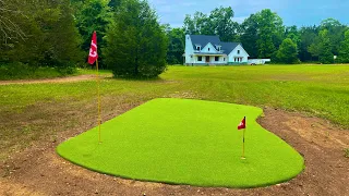 3 Month DIY Putting Green Build in Under 20 Minutes- Timelapse
