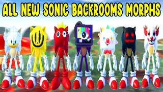 UPDATE - How To Find *ALL NEW BACKROOMS MORPHS* in Find The Sonic Morphs - POOLROOMS