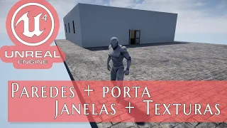 Unreal Engine 4 - Como criar Estruturas + Texturas (Casas, Paredes, Chão e Teto)  PT-BR - Alex Jun