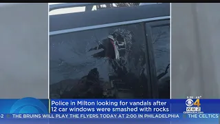 Milton Police Search For Vandals After 12 Car Windows Smashed With Rocks