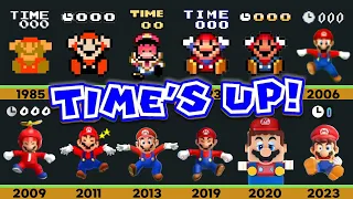 Evolution of Super Mario Dying by Time's up (Game and LEGO)