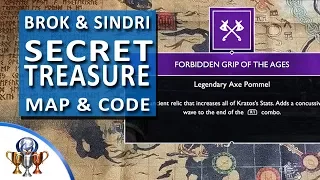 God of War Brok & Sindri Secret Hidden Treasure - AWESOME SECRET ITEM - Forbidden Grip of the Ages