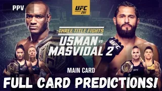 UFC 261 USMAN VS. MASVIDAL 2 FULL CARD BREAKDOWN + PREDICTIONS!