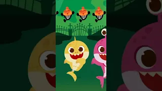 僵屍鯊魚一家 🧟‍♀ 萬聖節快到啦！ | 鯊魚寶寶 Baby Shark 碰碰狐 Pinkfong 兒歌 童謠 #shorts #halloween