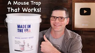 An Awesome and Simple Mouse Trap That Works! The Mouse Bucket Device. Mousetrap Monday