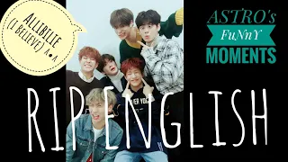 ASTRO speaking English Funny Moments...
