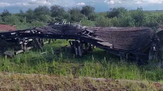 Автодорога Воркута - Советский. Разрушенный мост возле посёлка городского типа Советский.