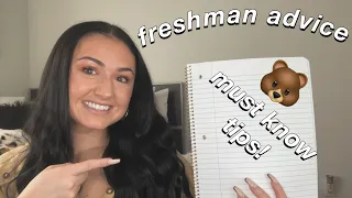 5 MUST-KNOW COLLEGE FRESHMAN TIPS | best advice for your first year of college