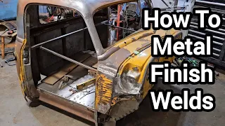 How To Metal Finish Welds on Sheet Metal. Make Welds Disappear With Simple Tools!