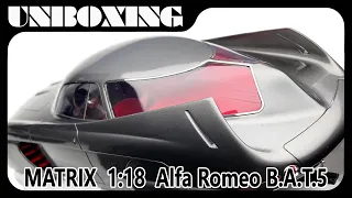 Alfa Romeo BAT 5  / 1:18 car model by MATRIX / UNBOXING