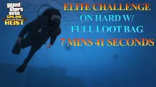 SOLO Elite Challenge (7:41) on HARD w/ Full Loot Bag | Ruby Necklace | The Cayo Perico Heist