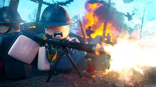 160 Players Simulate a WW1 ROBLOX WAR in Roblox Entrenched