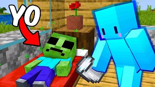 Jugando Minecraft Convertido en ZOMBIE!