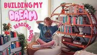 Building & Organizing My DREAM HOME LIBRARY 💖 ✨ + bookshelf tour