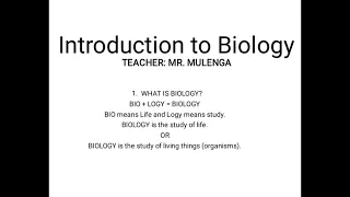GCE/ ECZ Biology || Presentation by Mr. Mulenga - JS Learning Academy Tutor