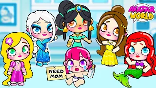 Une Orpheline A Été Adoptée Par Une Princesse Disney Dans Avatar World | Toca Life World | Toca Boca