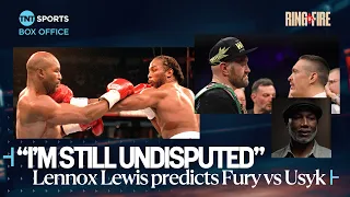 Lennox Lewis recalls undisputed glory days & breaks down Tyson Fury vs Oleksandr Usyk 🇸🇦 #RingOfFire