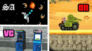 Arcade Games in GTA Games (Evolution)