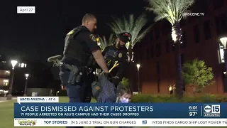 Case dismissed against protesters at ASU