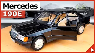 NEW! 1/18 Norev Mercedes-Benz 190E (W201) in black LIMITED | Model car novelties