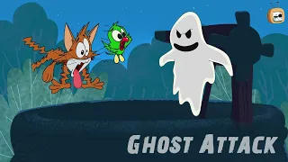 Ghost Attack | Cat & Keet Season 1 Compilation | Funny Cartoons For Kids | Chotoonz TV